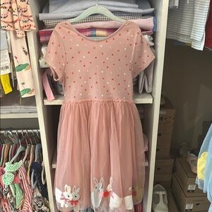 Mini Boden Pink Bunny Dress for Kids
